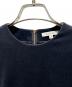 中古・古着 BLAMINK (ブラミンク) Velour French Sleeve Dress Back Zip バックジップ ベロア フレンチスリーブ ワンピース ネイビー サイズ:36：25000円