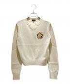 CHANELシャネル）の古着「ココマークビジューカシミヤニット」｜アイボリー