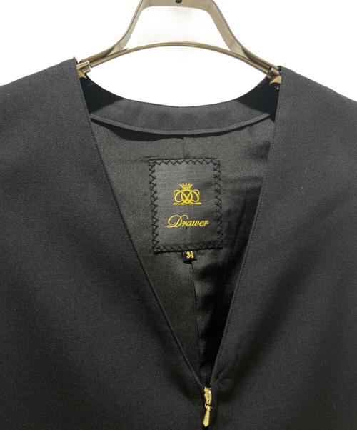 DRAWER（ドゥロワー）DRAWER (ドゥロワー) ノースリーブジャンプスーツ/オールインワン ブラック サイズ:34の古着・服飾アイテム