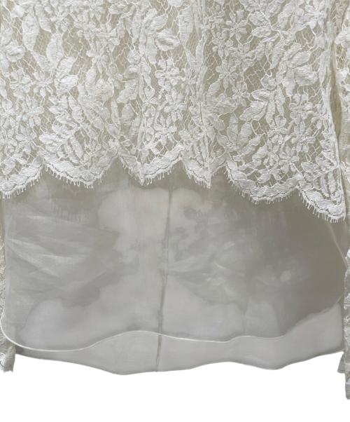 BLAMINK（ブラミンク）BLAMINK (ブラミンク) レースブラウス ホワイト サイズ:36の古着・服飾アイテム
