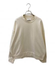 JIL SANDER+（ジルサンダープラス）の古着「ネック刺しゅう オーバーサイズ モックネックスウェット」｜ホワイト