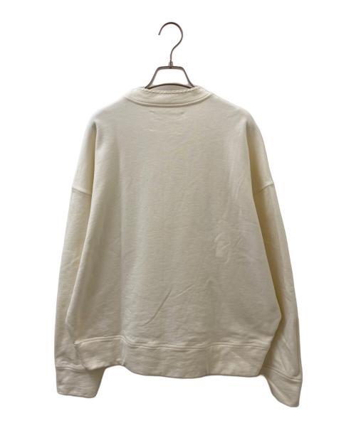 JIL SANDER+（ジルサンダープラス）JIL SANDER+ (ジルサンダープラス) ネック刺しゅう オーバーサイズ モックネックスウェット ホワイト サイズ:Sの古着・服飾アイテム