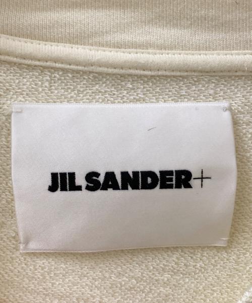 JIL SANDER+（ジルサンダープラス）JIL SANDER+ (ジルサンダープラス) ネック刺しゅう オーバーサイズ モックネックスウェット ホワイト サイズ:Sの古着・服飾アイテム