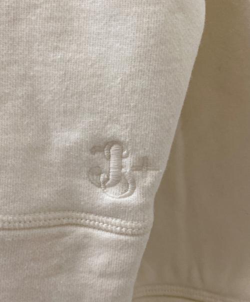 JIL SANDER+（ジルサンダープラス）JIL SANDER+ (ジルサンダープラス) ネック刺しゅう オーバーサイズ モックネックスウェット ホワイト サイズ:Sの古着・服飾アイテム