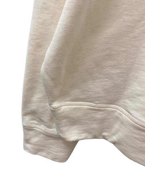 JIL SANDER+（ジルサンダープラス）JIL SANDER+ (ジルサンダープラス) ネック刺しゅう オーバーサイズ モックネックスウェット ホワイト サイズ:Sの古着・服飾アイテム