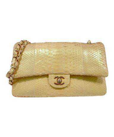 中古・古着通販】CHANEL (シャネル) パイソンダブルフラプマトラッセ25