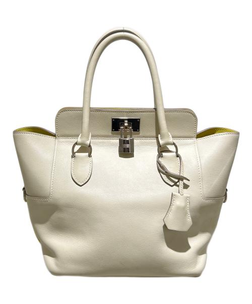 HERMES（エルメス）HERMES (エルメス) ツールボックス20ヴェルソ/TOOLBOX20ハンドバッグ アイボリー系 サイズ:20の古着・服飾アイテム