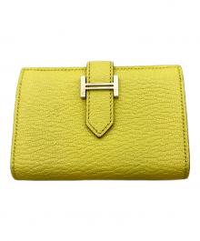HERMES（エルメス）の古着「ベアンカードケース/Bearn」｜イエロー