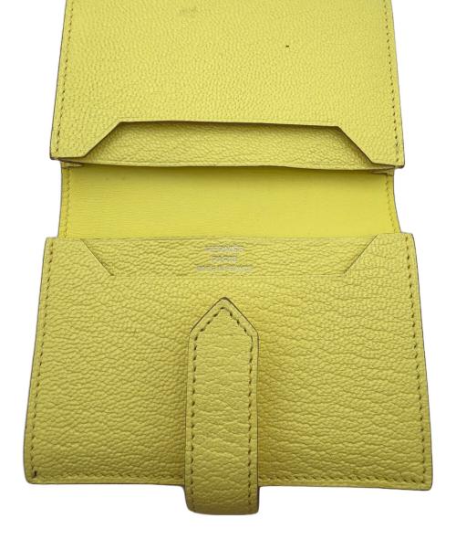 HERMES（エルメス）HERMES (エルメス) ベアンカードケース/Bearn イエローの古着・服飾アイテム
