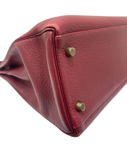 HERMES（エルメス）HERMES (エルメス) ケリー32 内縫い/ゴールド金具/トリヨンクレマンス/レッド系/〇Ｖ:1992年製 レッド系 サイズ:32の古着・服飾アイテム