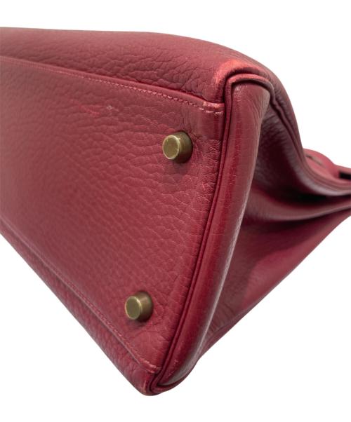 HERMES（エルメス）HERMES (エルメス) ケリー32 内縫い/ゴールド金具/トリヨンクレマンス/レッド系/〇Ｖ:1992年製 レッド系 サイズ:32の古着・服飾アイテム