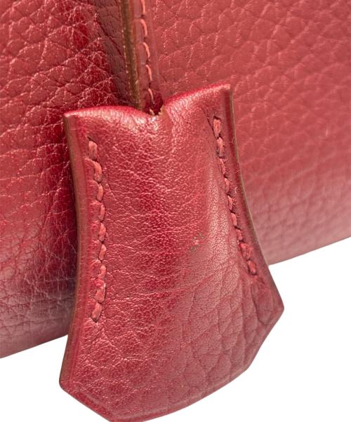 HERMES（エルメス）HERMES (エルメス) ケリー32 内縫い/ゴールド金具/トリヨンクレマンス/レッド系/〇Ｖ:1992年製 レッド系 サイズ:32の古着・服飾アイテム