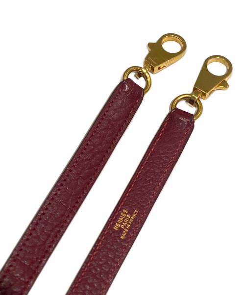 HERMES（エルメス）HERMES (エルメス) ケリー32 内縫い/ゴールド金具/トリヨンクレマンス/レッド系/〇Ｖ:1992年製 レッド系 サイズ:32の古着・服飾アイテム