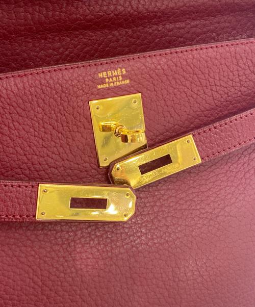 HERMES（エルメス）HERMES (エルメス) ケリー32 内縫い/ゴールド金具/トリヨンクレマンス/レッド系/〇Ｖ:1992年製 レッド系 サイズ:32の古着・服飾アイテム