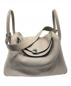 HERMESエルメス）の古着「Lindy 30 リンディ 30/トリヨンクレマンス/トゥルティエールグレー/□K刻印：2007年製/シルバー金具」｜トゥルティエールグレー