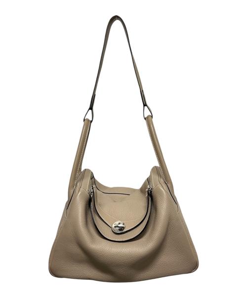 HERMES（エルメス）HERMES (エルメス) Lindy 30 リンディ 30/トリヨンクレマンス/トゥルティエールグレー/□K刻印：2007年製/シルバー金具 トゥルティエールグレー サイズ:30の古着・服飾アイテム