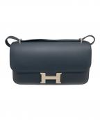 HERMESエルメス）の古着「Constance III Elan コンスタンス3 エラン/ブラック系/ネイビー系/ソンブレロ/シルバー金具/□R刻印:2014年製」｜ブラック