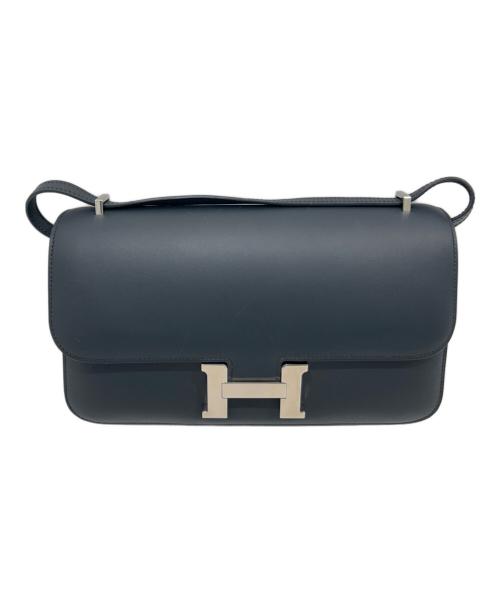 HERMES（エルメス）HERMES (エルメス) Constance III Elan コンスタンス3 エラン/ブラック系/ネイビー系/ソンブレロ/シルバー金具/□R刻印:2014年製 ブラック サイズ:25の古着・服飾アイテム