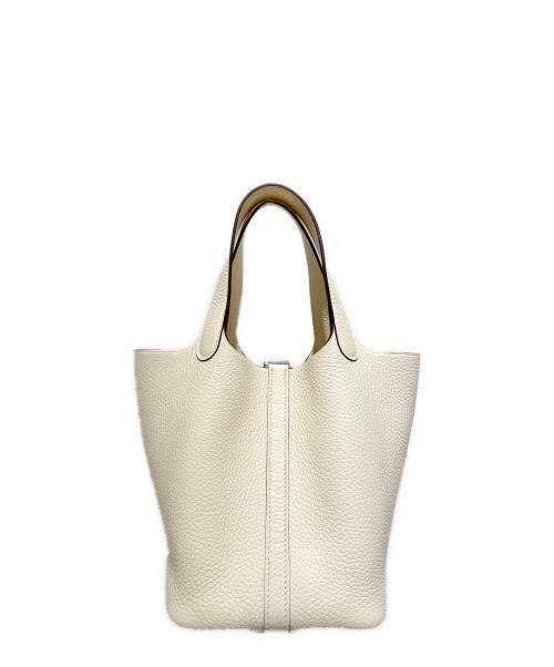 HERMES（エルメス）HERMES (エルメス) ピコタンロックPM/トリヨンクレマンス/クレーム/K刻印：2025年製/シルバー金具 クレーム サイズ:PM 未使用品の古着・服飾アイテム