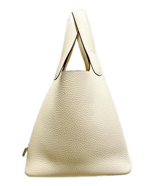 HERMES（エルメス）HERMES (エルメス) ピコタンロックPM/トリヨンクレマンス/クレーム/K刻印：2025年製/シルバー金具 クレーム サイズ:PM 未使用品の古着・服飾アイテム