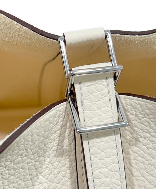 HERMES（エルメス）HERMES (エルメス) ピコタンロックPM/トリヨンクレマンス/クレーム/K刻印：2025年製/シルバー金具 クレーム サイズ:PM 未使用品の古着・服飾アイテム