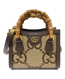 GUCCI（グッチ）の古着「ジャンボGG スモールバッグ/2WAYショルダーバッグ」｜ベージュ