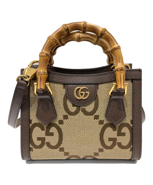 GUCCI（グッチ）GUCCI (グッチ) ジャンボGG スモールバッグ/2WAYショルダーバッグ ベージュ サイズ:スモールの古着・服飾アイテム