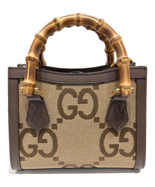 GUCCI（グッチ）GUCCI (グッチ) ジャンボGG スモールバッグ/2WAYショルダーバッグ ベージュ サイズ:スモールの古着・服飾アイテム