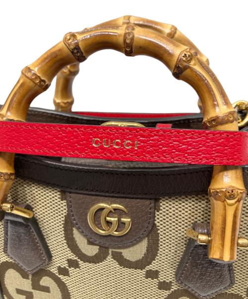 GUCCI（グッチ）GUCCI (グッチ) ジャンボGG スモールバッグ/2WAYショルダーバッグ ベージュ サイズ:スモールの古着・服飾アイテム
