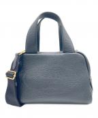 PRADAプラダ）の古着「サイド三角プレートトップハンドルバッグ/RADA Triangle Logo Plate Top Handle Bag Saffiano Leather Handbag」｜ブラック