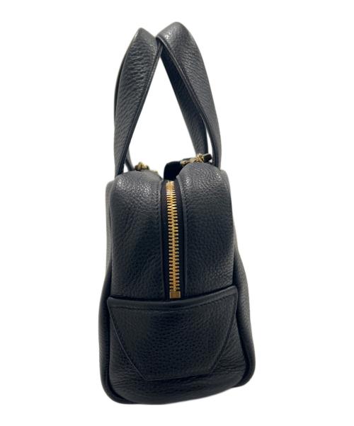 PRADA（プラダ）PRADA (プラダ) サイド三角プレートトップハンドルバッグ/RADA Triangle Logo Plate Top Handle Bag Saffiano Leather Handbag ブラックの古着・服飾アイテム