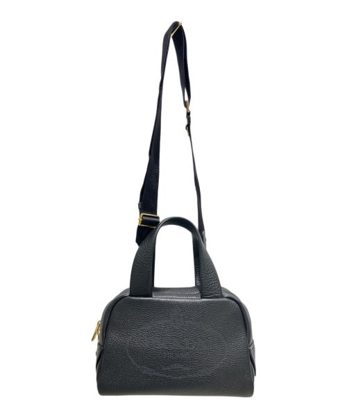 PRADA（プラダ）PRADA (プラダ) サイド三角プレートトップハンドルバッグ/RADA Triangle Logo Plate Top Handle Bag Saffiano Leather Handbag ブラックの古着・服飾アイテム