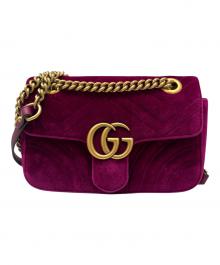 GUCCI（グッチ）の古着「チェーンショルダーバッグ」｜パープル