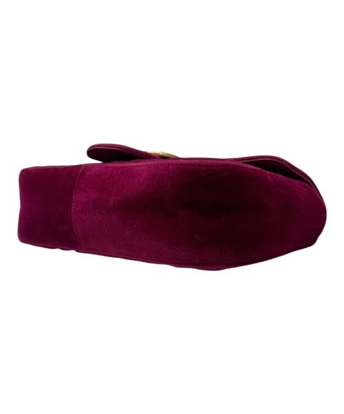 GUCCI（グッチ）GUCCI (グッチ) チェーンショルダーバッグ パープルの古着・服飾アイテム