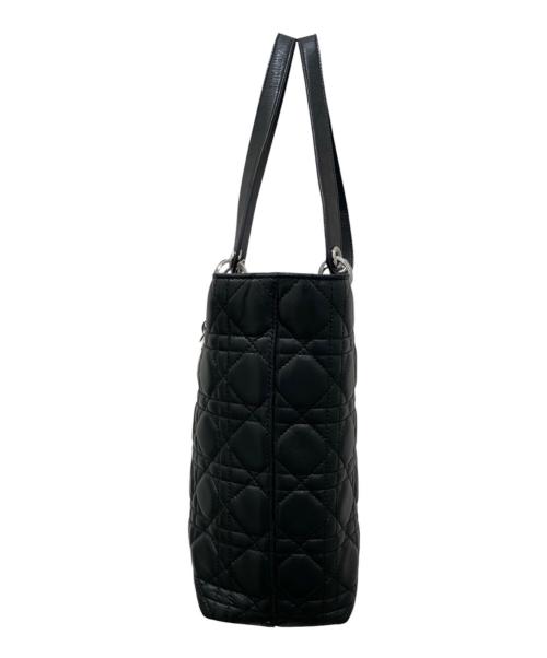 Christian Dior（クリスチャン ディオール）Christian Dior (クリスチャン ディオール) カナージュトートバッグ ブラックの古着・服飾アイテム