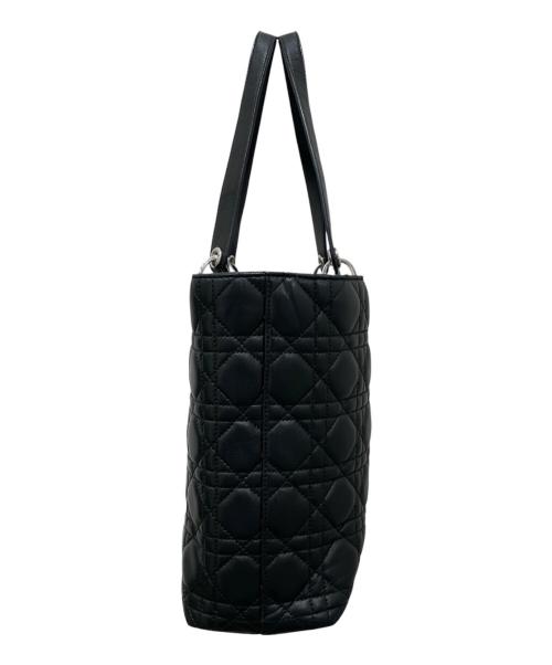 Christian Dior（クリスチャン ディオール）Christian Dior (クリスチャン ディオール) カナージュトートバッグ ブラックの古着・服飾アイテム