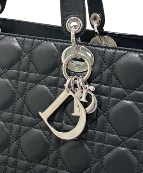 Christian Dior（クリスチャン ディオール）Christian Dior (クリスチャン ディオール) カナージュトートバッグ ブラックの古着・服飾アイテム