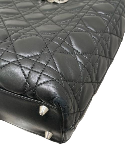Christian Dior（クリスチャン ディオール）Christian Dior (クリスチャン ディオール) カナージュトートバッグ ブラックの古着・服飾アイテム