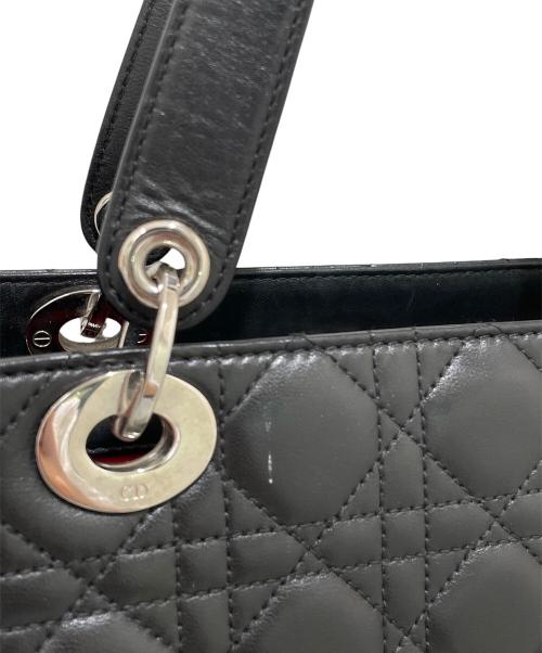 Christian Dior（クリスチャン ディオール）Christian Dior (クリスチャン ディオール) カナージュトートバッグ ブラックの古着・服飾アイテム