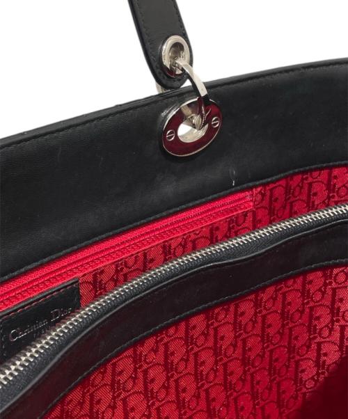 Christian Dior（クリスチャン ディオール）Christian Dior (クリスチャン ディオール) カナージュトートバッグ ブラックの古着・服飾アイテム
