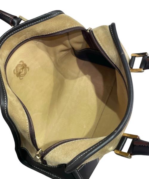 LOEWE（ロエベ）LOEWE (ロエベ) アマソナ28/スウェードハンドバッグ ベージュ サイズ:28の古着・服飾アイテム