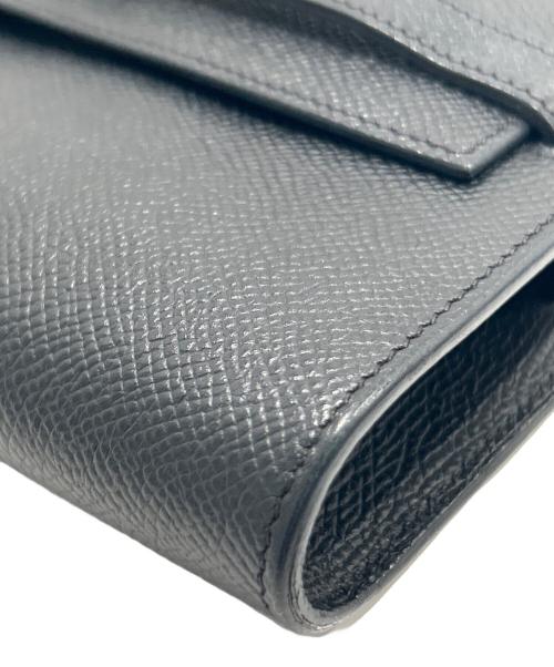 HERMES（エルメス）HERMES (エルメス) Kelly to go Wallet Bag/ケリトゥーゴー/ノワール/ブラック系/ヴォーエプソン/シルバー金具/U刻印：2022年製 ブラックの古着・服飾アイテム