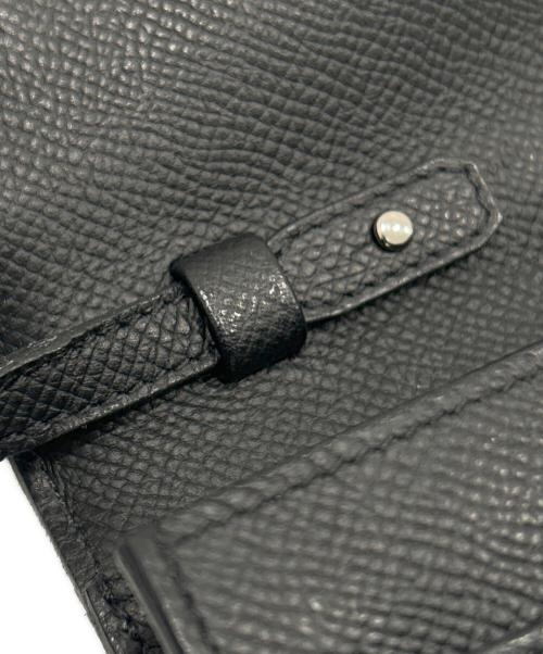 HERMES（エルメス）HERMES (エルメス) Kelly to go Wallet Bag/ケリトゥーゴー/ノワール/ブラック系/ヴォーエプソン/シルバー金具/U刻印：2022年製 ブラックの古着・服飾アイテム