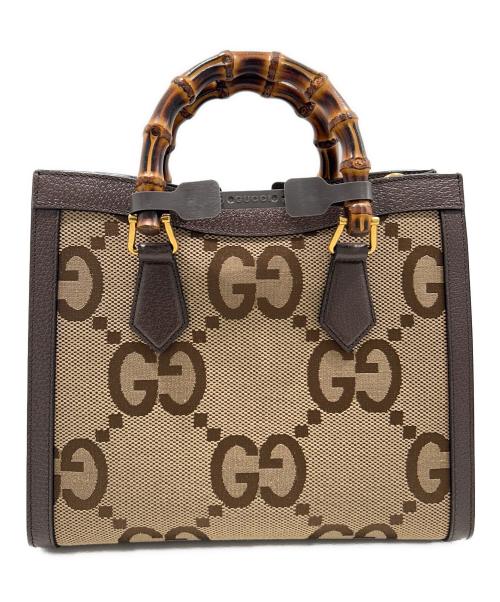 GUCCI（グッチ）GUCCI (グッチ) ダイアナスモールトートバッグ ジャンボGG/GUCCI Diana Small Tote Bag Jumbo GG ベージュ サイズ:スモールの古着・服飾アイテム