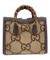 GUCCI (グッチ) ダイアナスモールトートバッグ ジャンボGG/GUCCI Diana Small Tote Bag Jumbo GG ベージュ サイズ:スモール：200000円