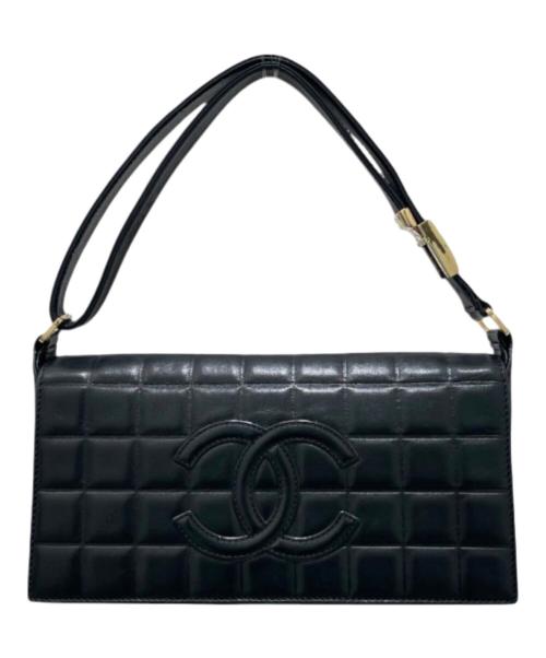 CHANEL（シャネル）CHANEL (シャネル) チョコバーワンショルダーバッグ ブラックの古着・服飾アイテム