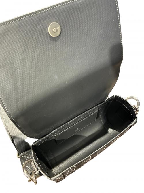GUCCI（グッチ）GUCCI (グッチ) ロッソアンコーラ ミニショルダーバッグ GGシャドウ 802029 ブラック サイズ:-の古着・服飾アイテム