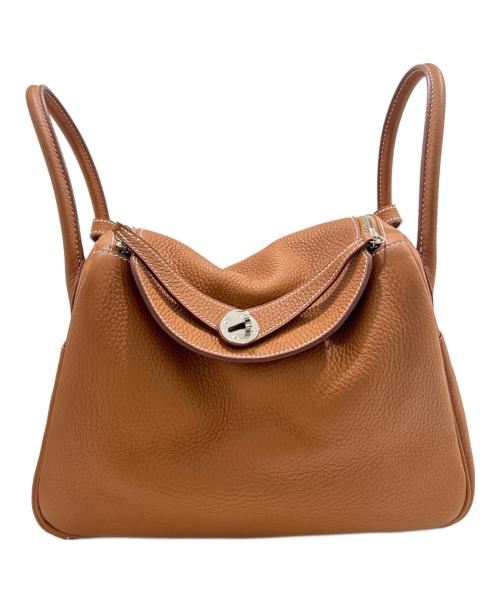 HERMES（エルメス）HERMES (エルメス) Lindy 30 リンディ 30/トリヨンクレマンス/ゴールド/シルバー金具/□O刻印:2011年製 ゴールド サイズ:30の古着・服飾アイテム