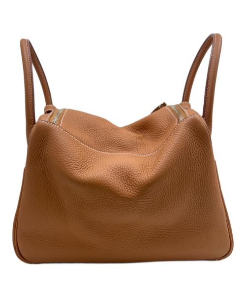 HERMES（エルメス）HERMES (エルメス) Lindy 30 リンディ 30/トリヨンクレマンス/ゴールド/シルバー金具/□O刻印:2011年製 ゴールド サイズ:30の古着・服飾アイテム