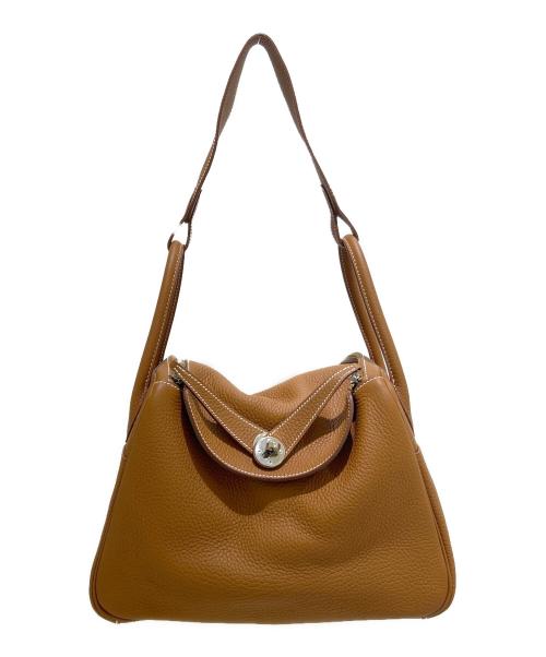HERMES（エルメス）HERMES (エルメス) Lindy 30 リンディ 30/トリヨンクレマンス/ゴールド/シルバー金具/□O刻印:2011年製 ゴールド サイズ:30の古着・服飾アイテム